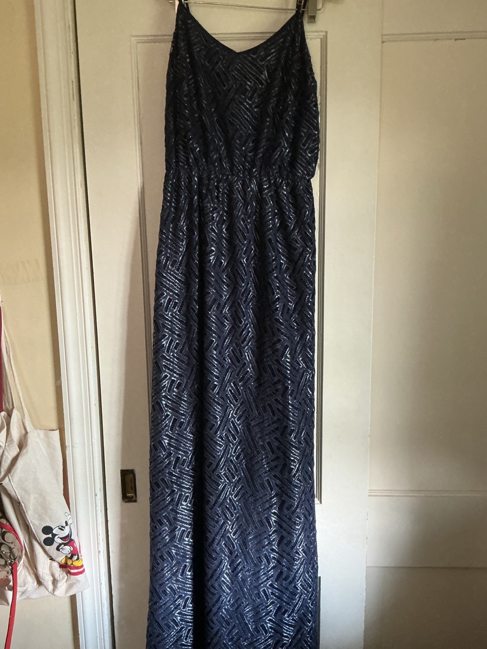 Lilly Pulitzer Navy Patterned Maxi Dress